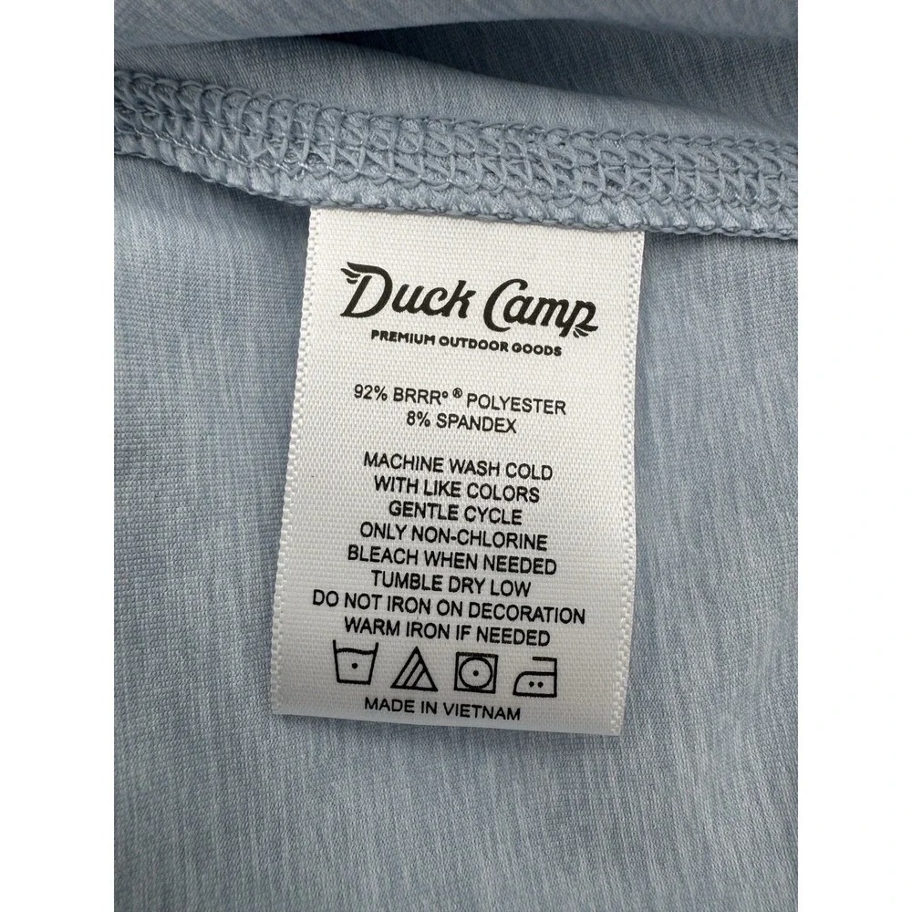 Duck Camp Men's Rockport Crew Long Sleeve Shirt - Clear Skies - XL-New - Picture 12 of 12